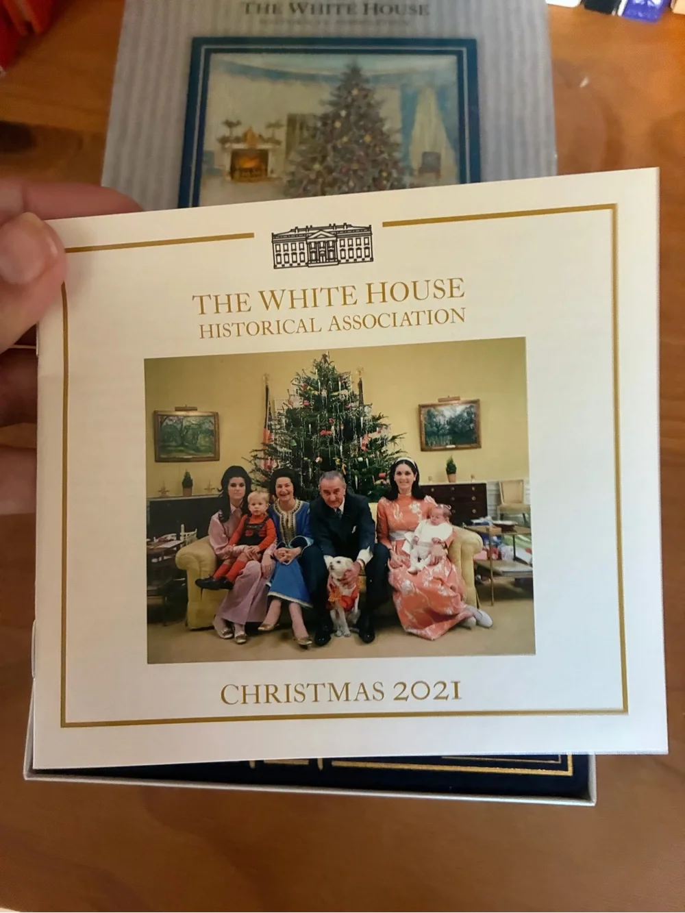 White House Historical Association 2021 Christmas Ornament Lyndon Johnson In Box
